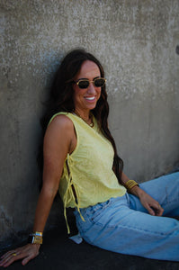 Free People - Faded Gardens Tank - SUMMER LEMONADE