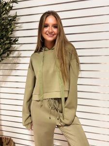 Urban Chill Luxe Hoodie - OLIVE