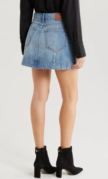 Hidden - Button Front Denim Mini skirt