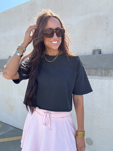 Chill Cut Boxy Tee - BLACK