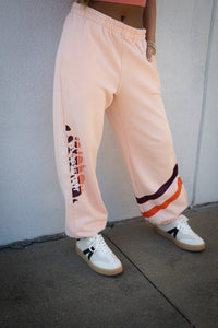 Free People - All Star Logo Pants - Pastel Peach Sport Mode
