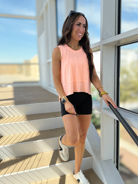 Free People - Tempo Tank - PASTEL PEACH