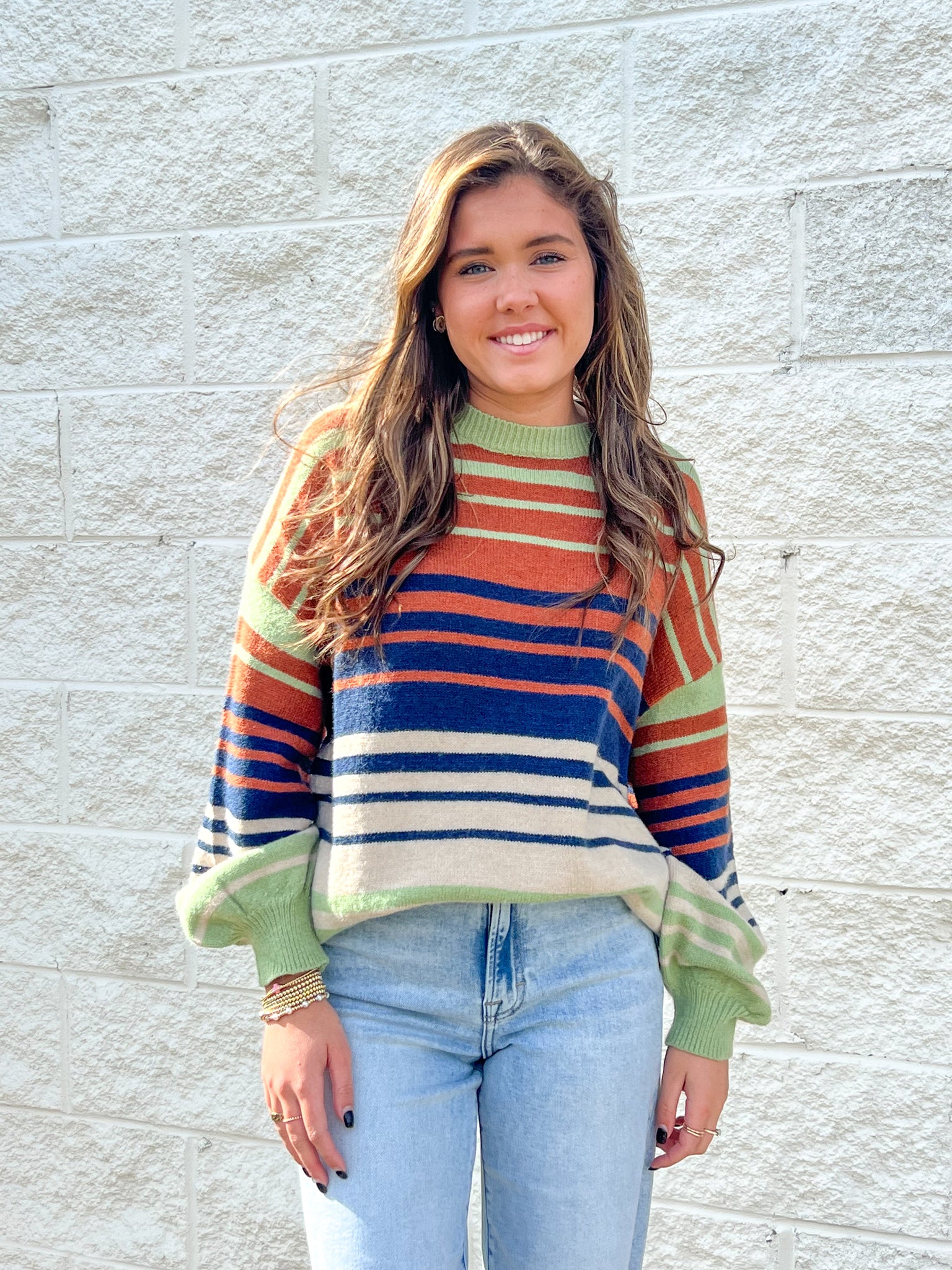 Alpine Horizon Stripe Sweater