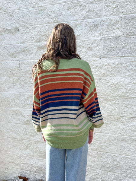 Alpine Horizon Stripe Sweater