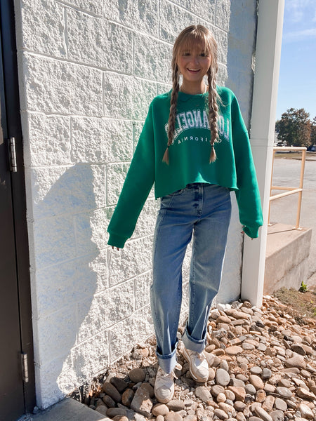 Los Angeles Campus Cropped Sweatshirt