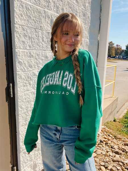 Los Angeles Campus Cropped Sweatshirt