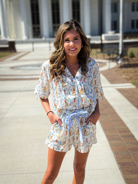 Easter Bunny Satin PJ's