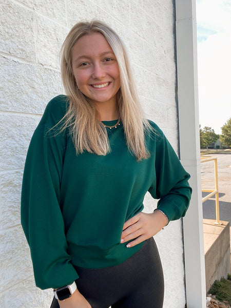 Classic Comfort Pullover - GREEN