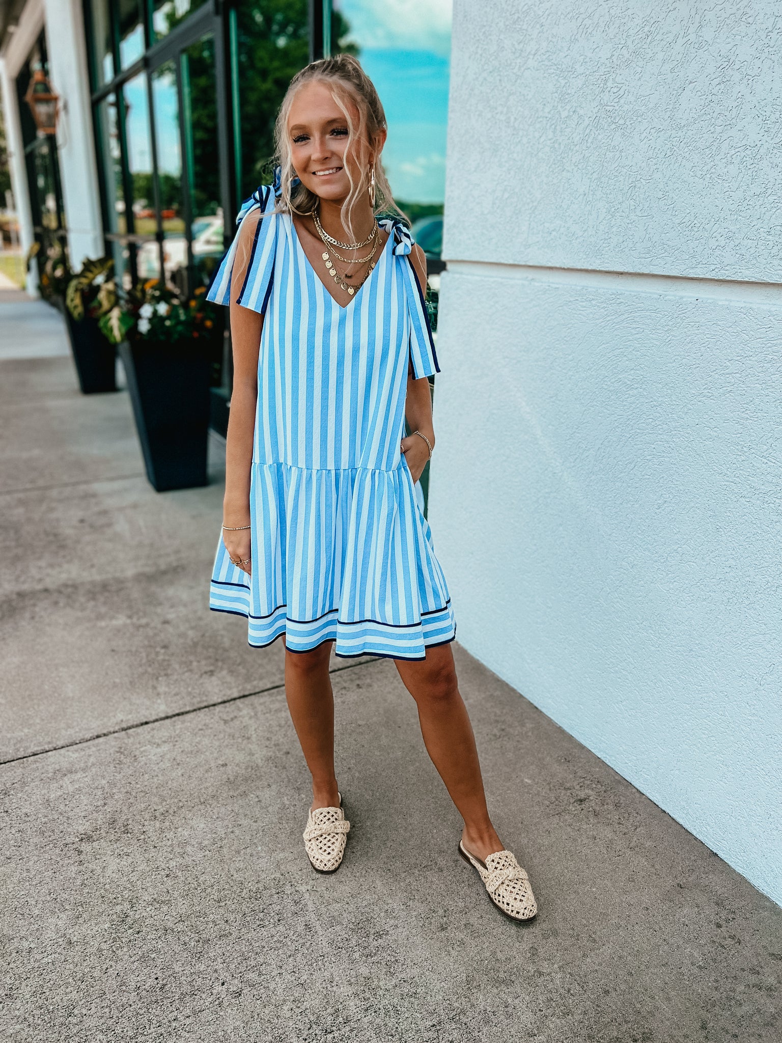 Sunday Sailing Stripe Sundress