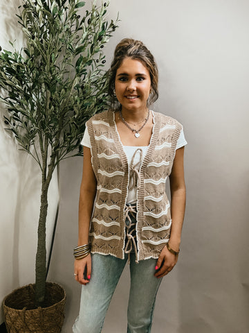 Upside Bungalow Crochet Vest