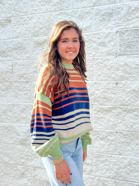 Alpine Horizon Stripe Sweater