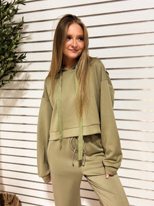 Urban Chill Luxe Hoodie - OLIVE