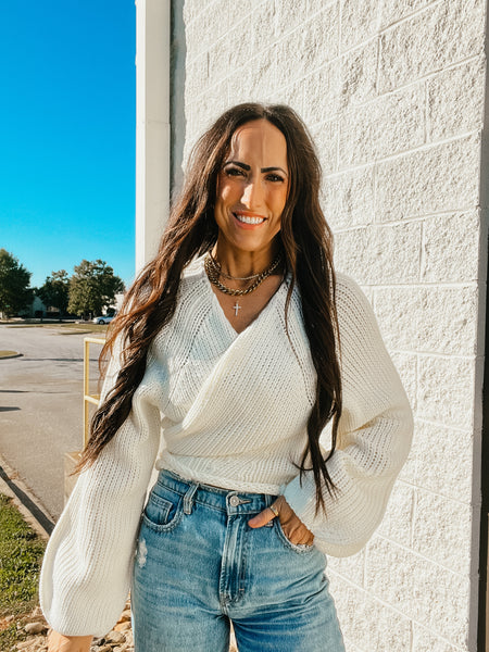 Charming Chunky Knit Cardigan - IVORY