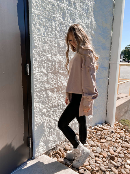 Free People - Wonderful Pullover - Winter Bloom (Taupe/Blush)