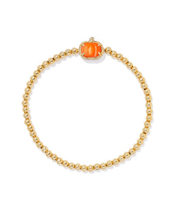 Kendra Scott - Pumpkin Gold Stretch Bracelet - ORANGE MOTHER OF PEARL