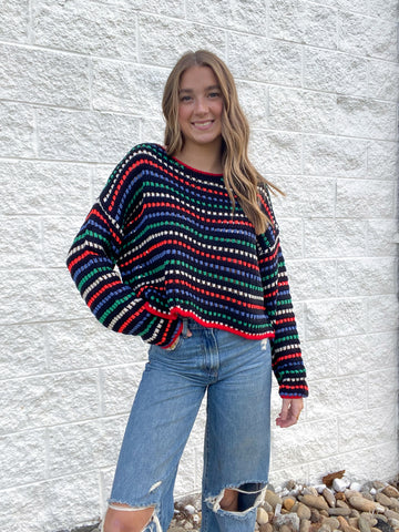 Kaleidoscope Cozy Crochet Sweater