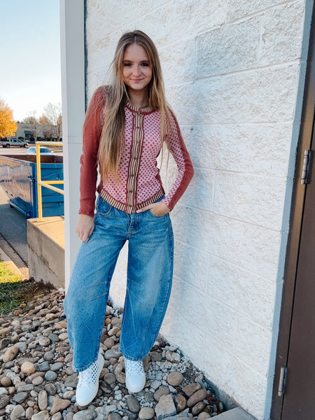 Free People - Good Luck Mid-Rise Barrel Jeans - ULTRA LIGHT BEAM