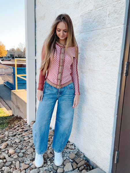 Free People - Good Luck Mid-Rise Barrel Jeans - ULTRA LIGHT BEAM