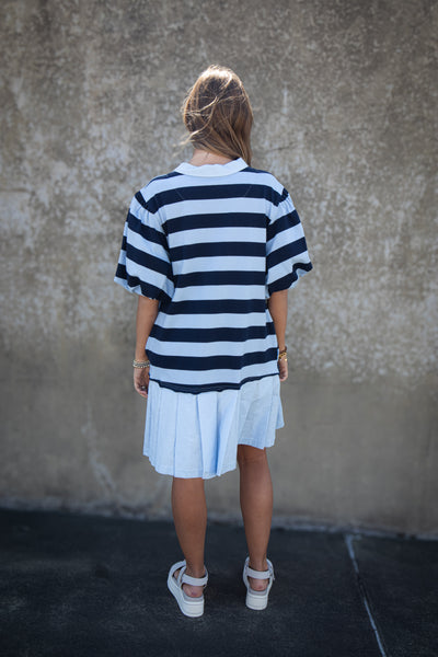 Nautical Blues Stripe Dress