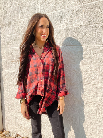 Autumn's Calling Plaid Tunic