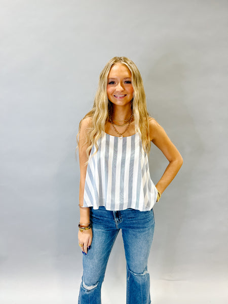 Swing Stripe Halter Top