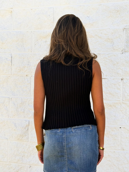 Free People - Tilly Vest - BLACK
