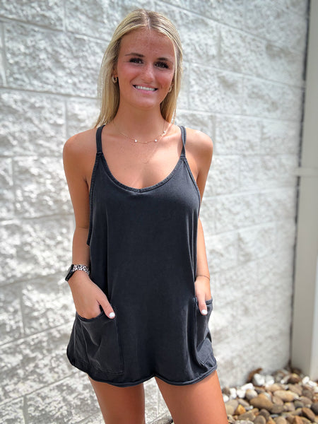 Free People - Hot Shot Mini Dress - BLACK
