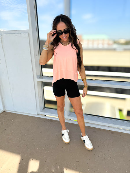 Free People - Tempo Tank - PASTEL PEACH