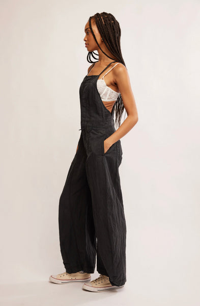 Free People - Sylvia Barrel One Piece - Black