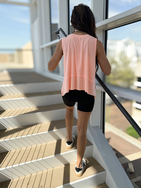 Free People - Tempo Tank - PASTEL PEACH