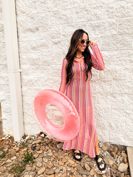 Tropical Breeze Cover Up Maxi Dress