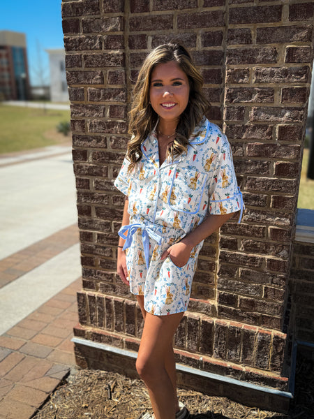 Easter Bunny Satin PJ's