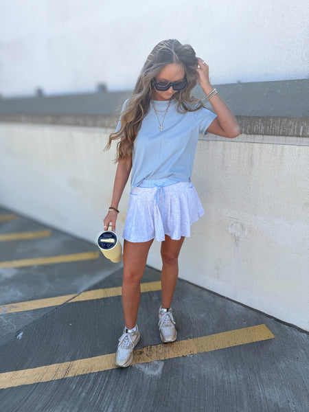 Soft Breeze Stripe Waistband Skort