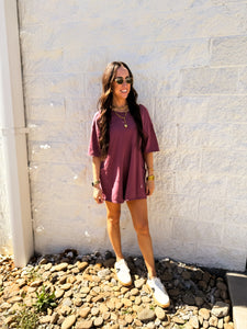 Free People - Hot Shot Tee Romper - CLOVE