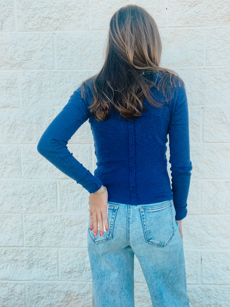 Free People - Tipton Cardi - Indigo Combo