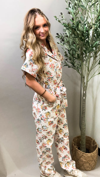 Sunshine Garden Floral Jumpsuit