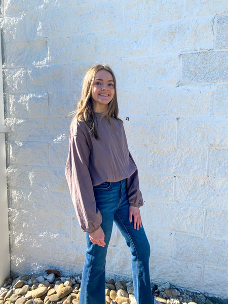 Dusty Taupe Break Thru Top