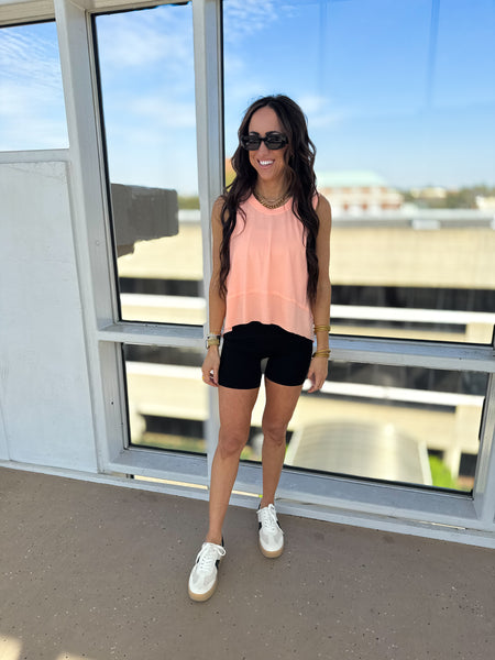 Free People - Tempo Tank - PASTEL PEACH