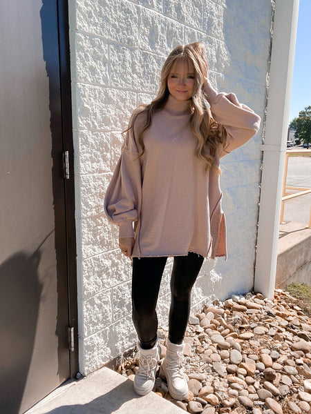 Free People - Wonderful Pullover - Winter Bloom (Taupe/Blush)