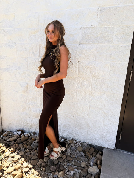 Chocolate Delight Maxi Dress