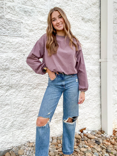 Dusty Taupe Break Thru Top