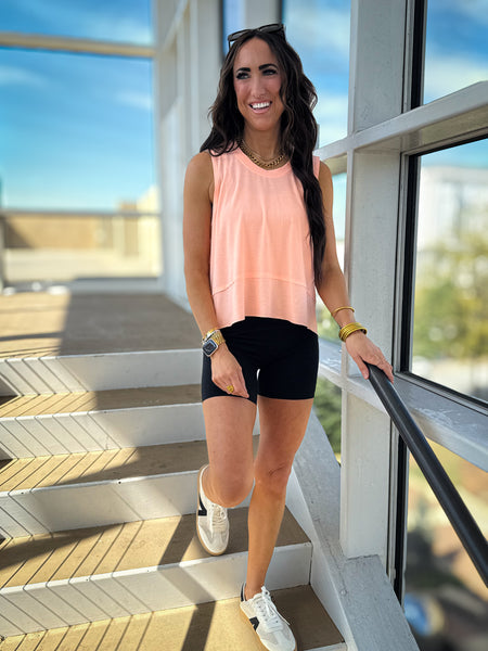 Free People - Tempo Tank - PASTEL PEACH