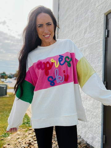 Apres Ski Color Block Sweatshirt