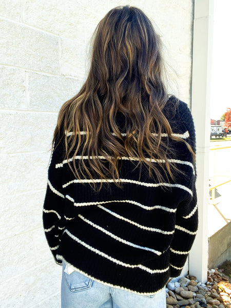 Noel Striped Sweater Top