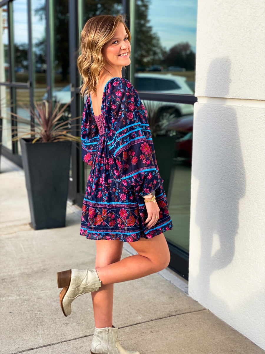 Free People - Endless Afternoon Mini Dress - MIDNIGHT COMBO – Yes Doll ...