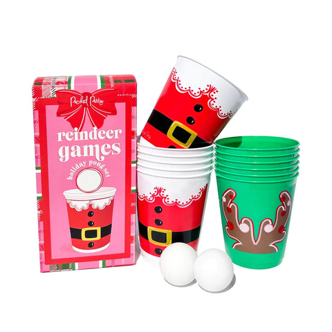 Reindeer Games Holiday Pong Set