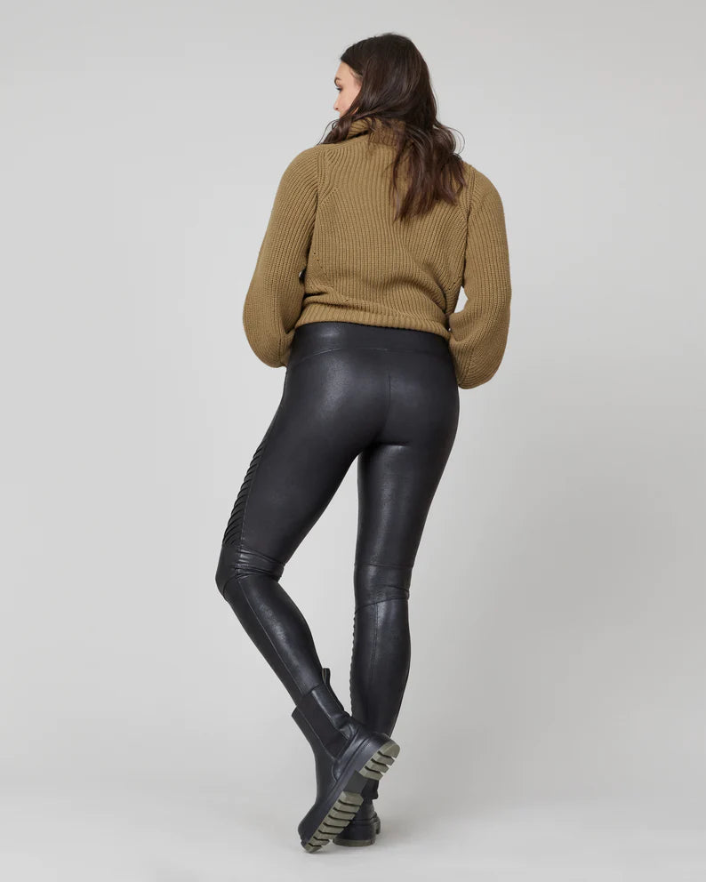 Spanx Faux Leather Moto 2024 Leggings