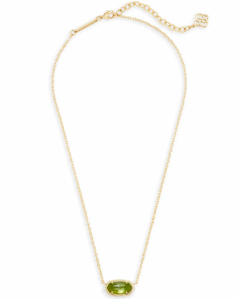 Kendra Scott - Elisa Pendant Necklace - Peridot Illusion